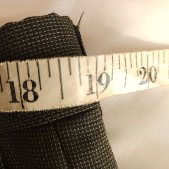 Hart Schaffner Marx Mens 38x28 Gray Grey Pleated Cuffed Dress Pants - Picture 6 of 8